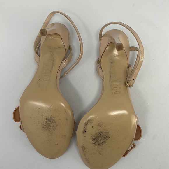 Roberto Festa Milano Flower Heels Sandals Leather Made in Italy Size 37 US 7 - Picture 7 of 10